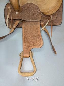 Western Leather Youth Child Horse Pony Kid Ranch Saddle