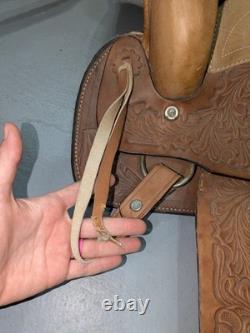 Western Leather Youth Child Horse Pony Kid Ranch Saddle