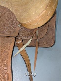 Western Leather Youth Child Horse Pony Kid Ranch Saddle