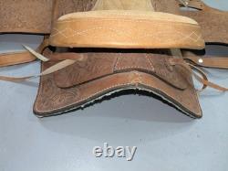 Western Leather Youth Child Horse Pony Kid Ranch Saddle