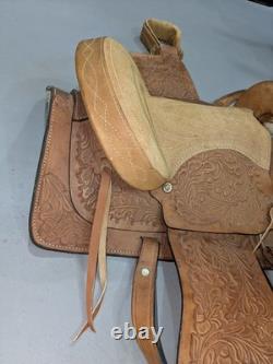 Western Leather Youth Child Horse Pony Kid Ranch Saddle