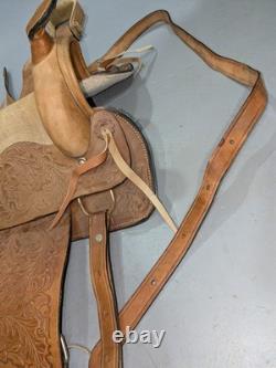 Western Leather Youth Child Horse Pony Kid Ranch Saddle
