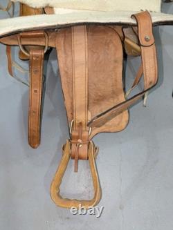 Western Leather Youth Child Horse Pony Kid Ranch Saddle