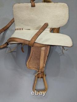 Western Leather Youth Child Horse Pony Kid Ranch Saddle