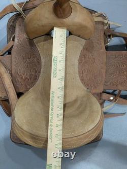 Western Leather Youth Child Horse Pony Kid Ranch Saddle