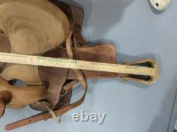 Western Leather Youth Child Horse Pony Kid Ranch Saddle