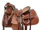 Western Pleasure Ranch Trail Floral Tooled Used Leather Horse Tack 15 16 17 18