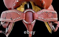 Western Pleasure Trail Saddle Horse Tooled Leather Used Tack Set 15 Sqhb