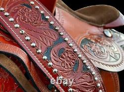 Western Pleasure Trail Saddle Horse Tooled Leather Used Tack Set 15 Sqhb