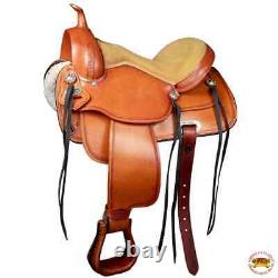 Western Ranch Roping Saddle 15 16 17 18 Used Tooled Leather Trail Pleasure Horse