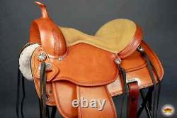Western Ranch Roping Saddle 15 16 17 18 Used Tooled Leather Trail Pleasure Horse