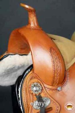 Western Ranch Roping Saddle 15 16 17 18 Used Tooled Leather Trail Pleasure Horse