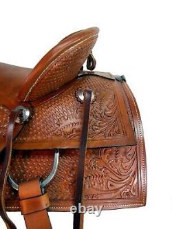 Western Ranch Saddle Horse Pleasure Trail Roping Used Leather Tack 15 16 17 18