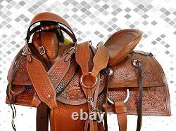 Western Ranch Saddle Horse Pleasure Trail Roping Used Leather Tack 15 16 17 18