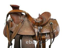 Western Roping Saddle 16 17 18 Ranch Wade Pleasure Horse Leather Used Tack Set