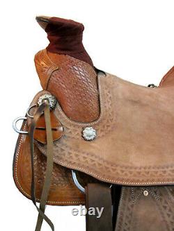 Western Roping Saddle 16 17 18 Ranch Wade Pleasure Horse Leather Used Tack Set