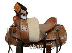 Western Roping Saddle 16 17 18 Ranch Wade Pleasure Horse Leather Used Tack Set