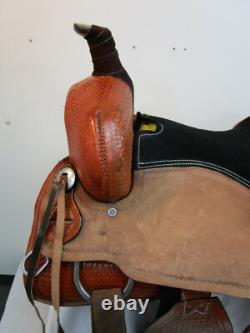 Western Roping Saddle 18 17 16 15 Roper Ranch Cowboy Used Tooled Leather Tack