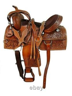 Western Saddle 15 16 17 18 Barrel Racing Pleasure Trail Used Leather Horse Tack