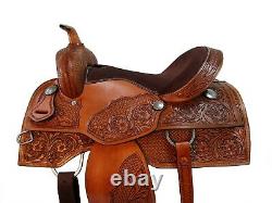 Western Saddle 15 16 17 18 Barrel Racing Pleasure Trail Used Leather Horse Tack