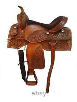 Western Saddle 15 16 17 18 Barrel Racing Pleasure Trail Used Leather Horse Tack