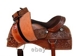 Western Saddle 15 16 17 18 Barrel Racing Pleasure Trail Used Leather Horse Tack