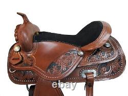 Western Saddle 15 16 17 18 Pleasure Horse Barrel Racing Cowboy Trail Used Tack