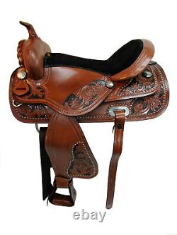 Western Saddle 15 16 17 18 Pleasure Horse Barrel Racing Cowboy Trail Used Tack