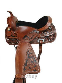 Western Saddle 15 16 17 18 Pleasure Horse Barrel Racing Cowboy Trail Used Tack