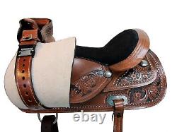 Western Saddle 15 16 17 18 Pleasure Horse Barrel Racing Cowboy Trail Used Tack