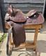 Western Saddle, 15? , Fully Tooled With Silver Accents And Suede Seat