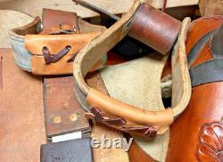 Western Saddle 15-Inch Seat Pleasure Trail Riding Horse Fancy Tooled Leather VGC