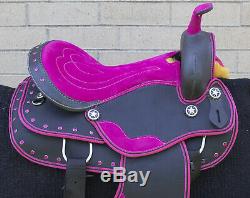 Western Saddle 16 Beautiful Pleasure Trail Barrel Racing Horse Tack Used