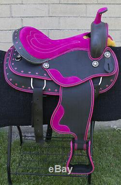 Western Saddle 16 Beautiful Pleasure Trail Barrel Racing Horse Tack Used