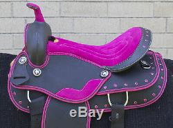 Western Saddle 16 Beautiful Pleasure Trail Barrel Racing Horse Tack Used