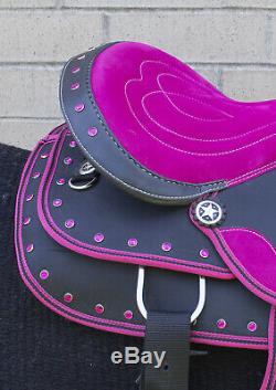 Western Saddle 16 Beautiful Pleasure Trail Barrel Racing Horse Tack Used