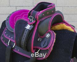 Western Saddle 16 Beautiful Pleasure Trail Barrel Racing Horse Tack Used