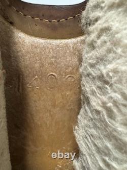 Western Saddle 16 Seat Vintage Tooled Leather Brown with Stirrups & Cinch