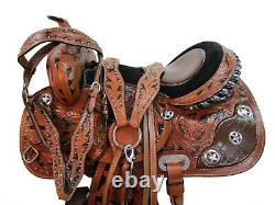 Western Saddle Barrel Racing Horse Pleasure 15 16 17 Trail Used Leather Tack Set