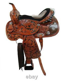 Western Saddle Barrel Racing Horse Pleasure 15 16 17 Trail Used Leather Tack Set