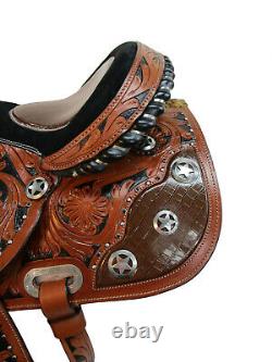 Western Saddle Barrel Racing Horse Pleasure 15 16 17 Trail Used Leather Tack Set