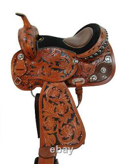 Western Saddle Barrel Racing Horse Pleasure 15 16 17 Trail Used Leather Tack Set