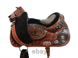 Western Saddle Barrel Racing Horse Pleasure 15 16 17 Trail Used Leather Tack Set