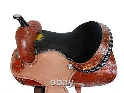 Western Saddle Barrel Racing Pleasure 15 16 17 18 Used Leather Horse Trail Tack