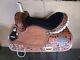 Western Saddle Barrel Racing Trail Horse Pleasure Floral Tooled Leather Size 16