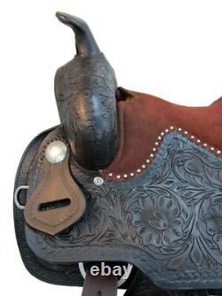 Western Saddle Barrel Show Pleasure Horse Trail Used Leather Tack 15 16 17 18