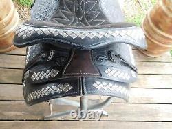 Western Saddle, Black Parade or Show with Matching Bridle