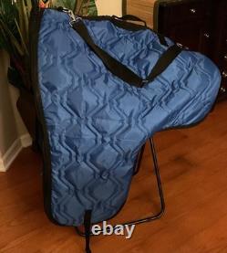 Western Saddle Champion Turf Equitation 15.5 Hand Tooled & Saddle Bag Excellent