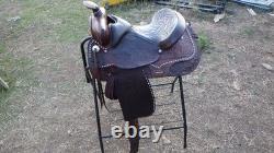 Western Saddle Hand Tooled Vintage Circle Y (Broken Tree Circle Y Can Repair)