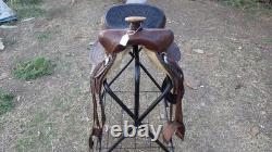 Western Saddle Hand Tooled Vintage Circle Y (Broken Tree Circle Y Can Repair)